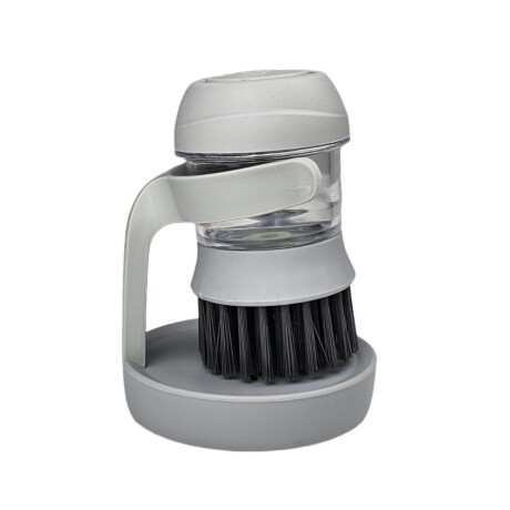 Cepillo para lavar Ollas Utensilios Cocina Dispensa Jabón Gris