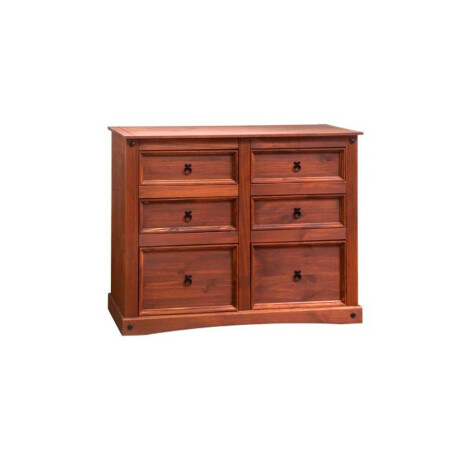 Cómoda 6 Cajones Cera CS 383 Línea Mexicana SM-GB Cómoda 6 Cajones Cera CS 383 Línea Mexicana SM-GB