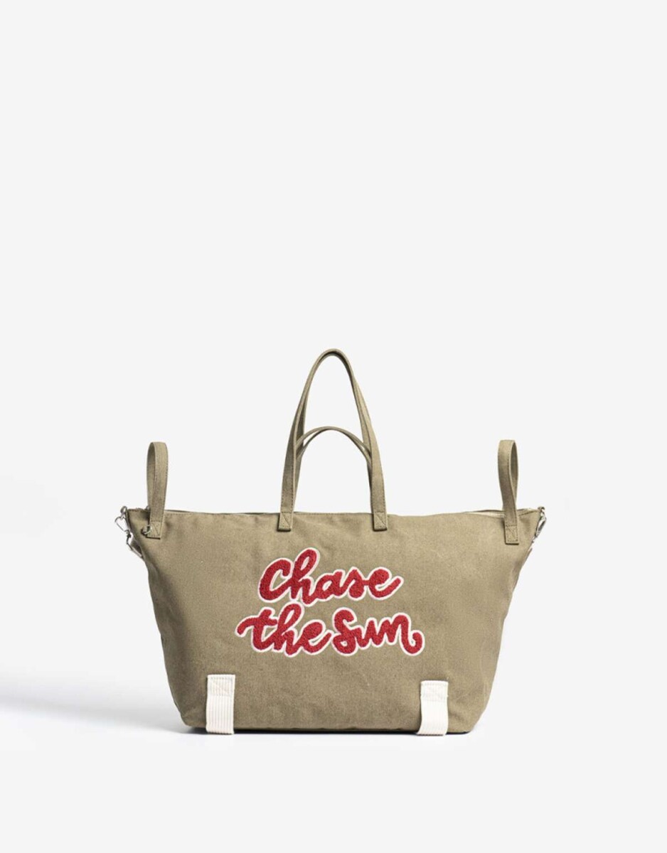 Shopper Con Estampa - Verde Militar 