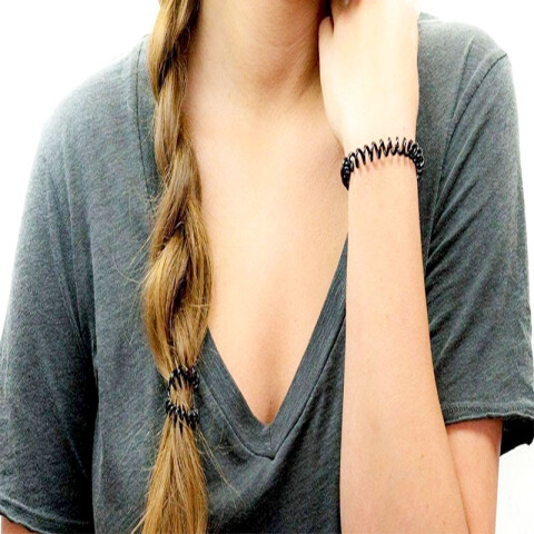 Colitas para el cabello 4pcs negras Colitas Para El Cabello 4pcs Negras