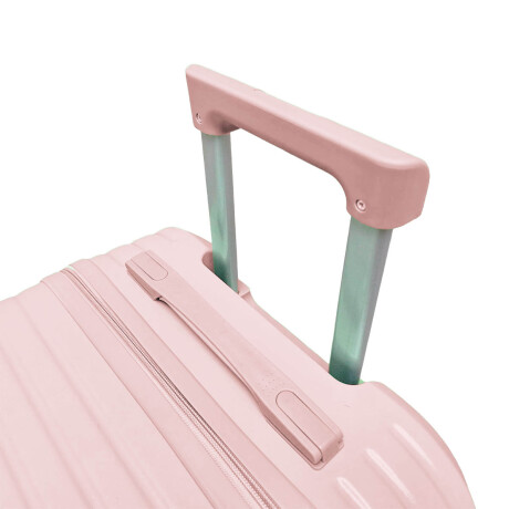 Set X3 Valijas Rígidas Viaje Livianas Carry + 14+ 24 Rosado