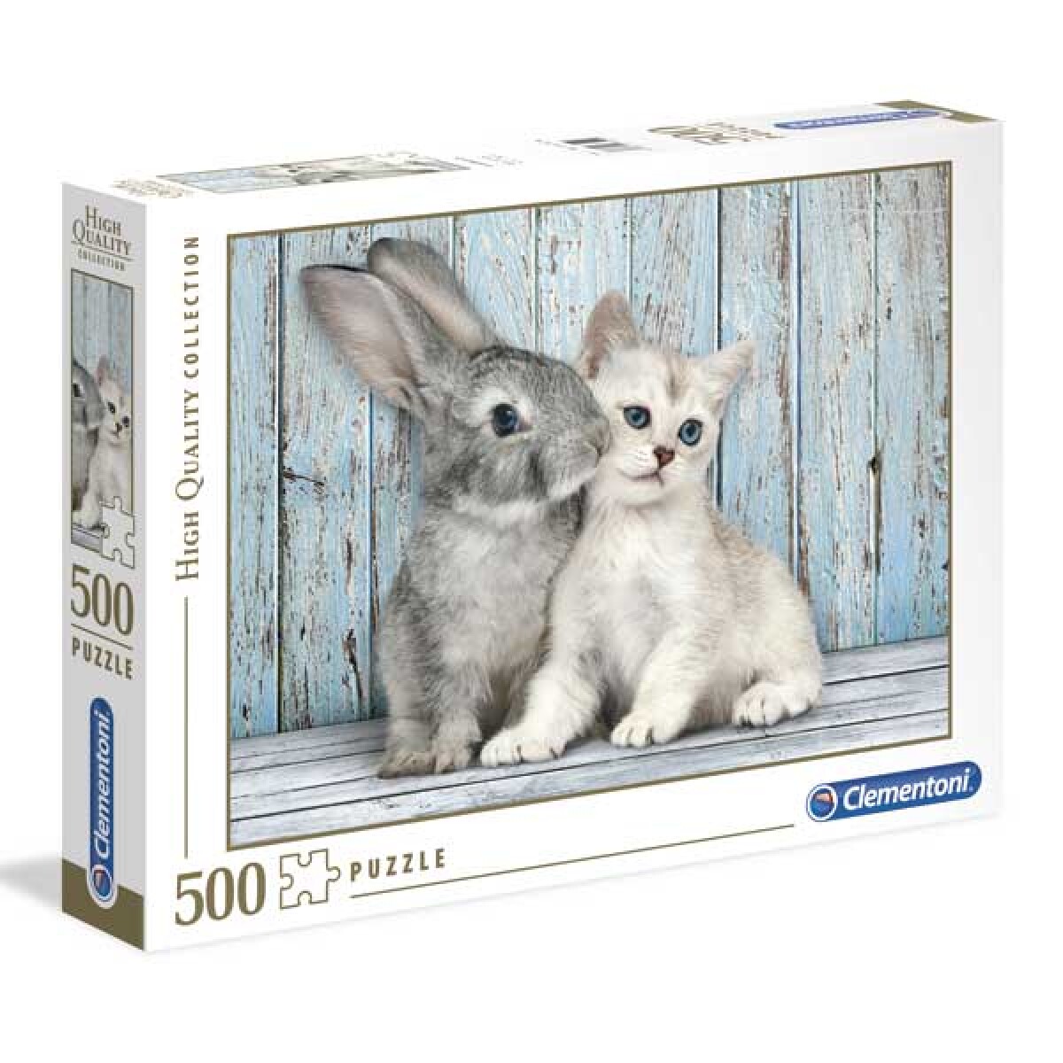Puzzle Clementoni 500 piezas Conejo y gato - 001 