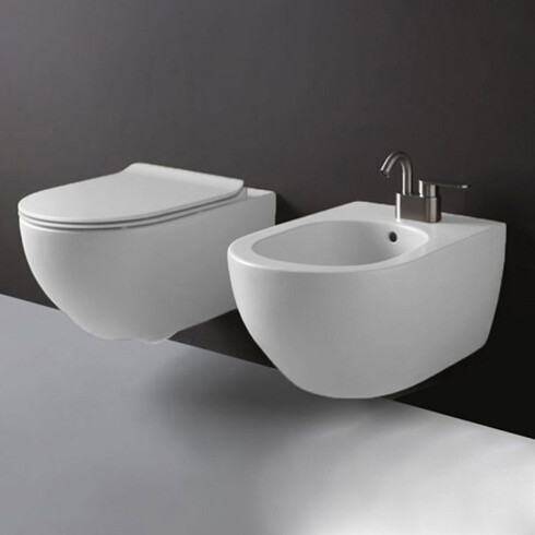 BIDET PARA COLGAR BLANCO MATE FLAMINIA 260x549mm 000