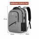 Mochila Viaje Urbana Antirrobo Notebook Matein 103500 Gris Oscuro