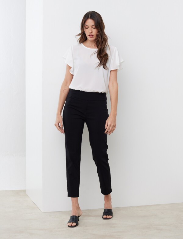 Pantalon Pull On Ankle NEGRO