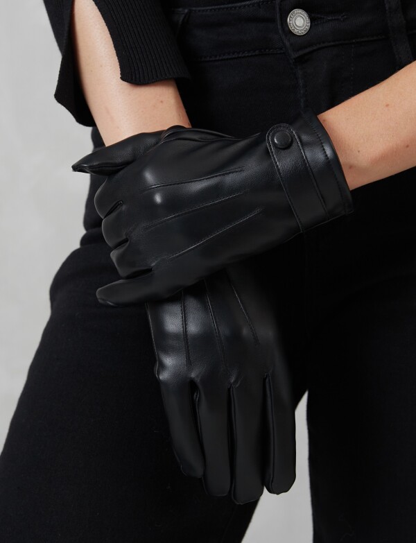 Guantes Eco Cuero NEGRO