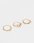 Sets Anillos Con strass Set De Anillos Con Strass - Dorado