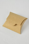 Estuche pillow eco 7x8 cm. REVERSIBLE BLANCO - MADERA
