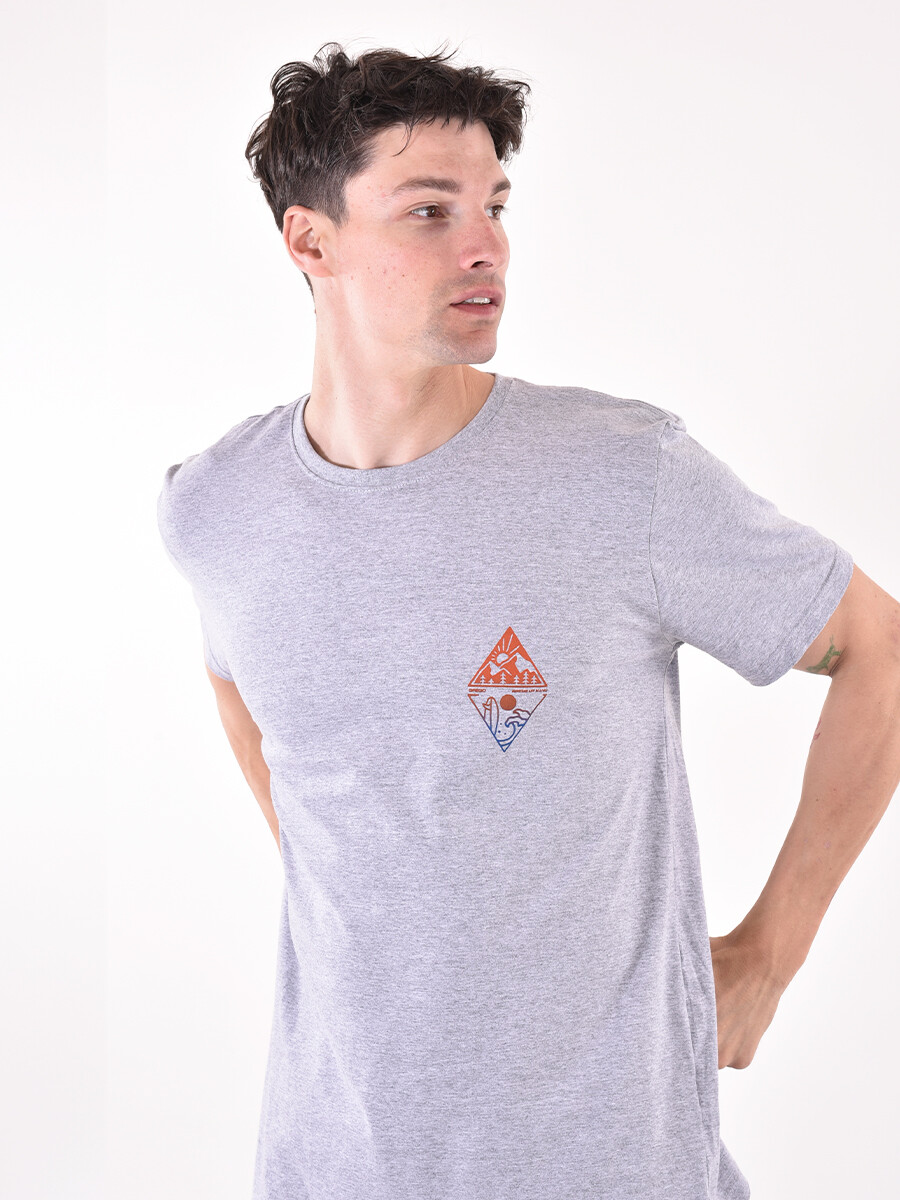 REMERA SUN - GRIS MELANGE M 