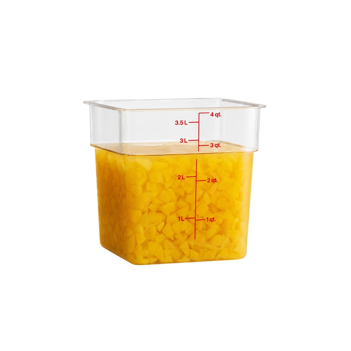 Recipiente Cuadrado Policarbonato 3.8 Litros 