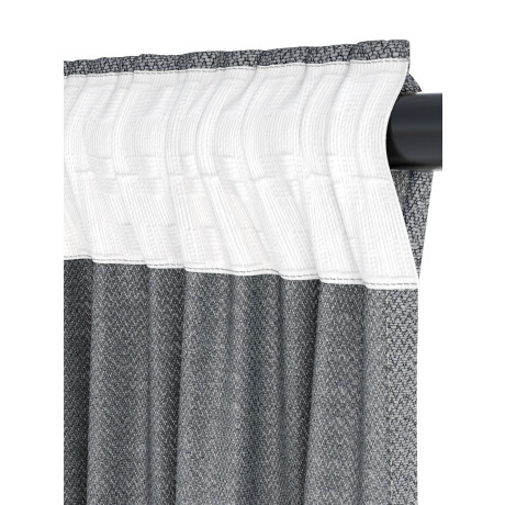 Cortina Savalen 1X140X245 Chenilla Gris