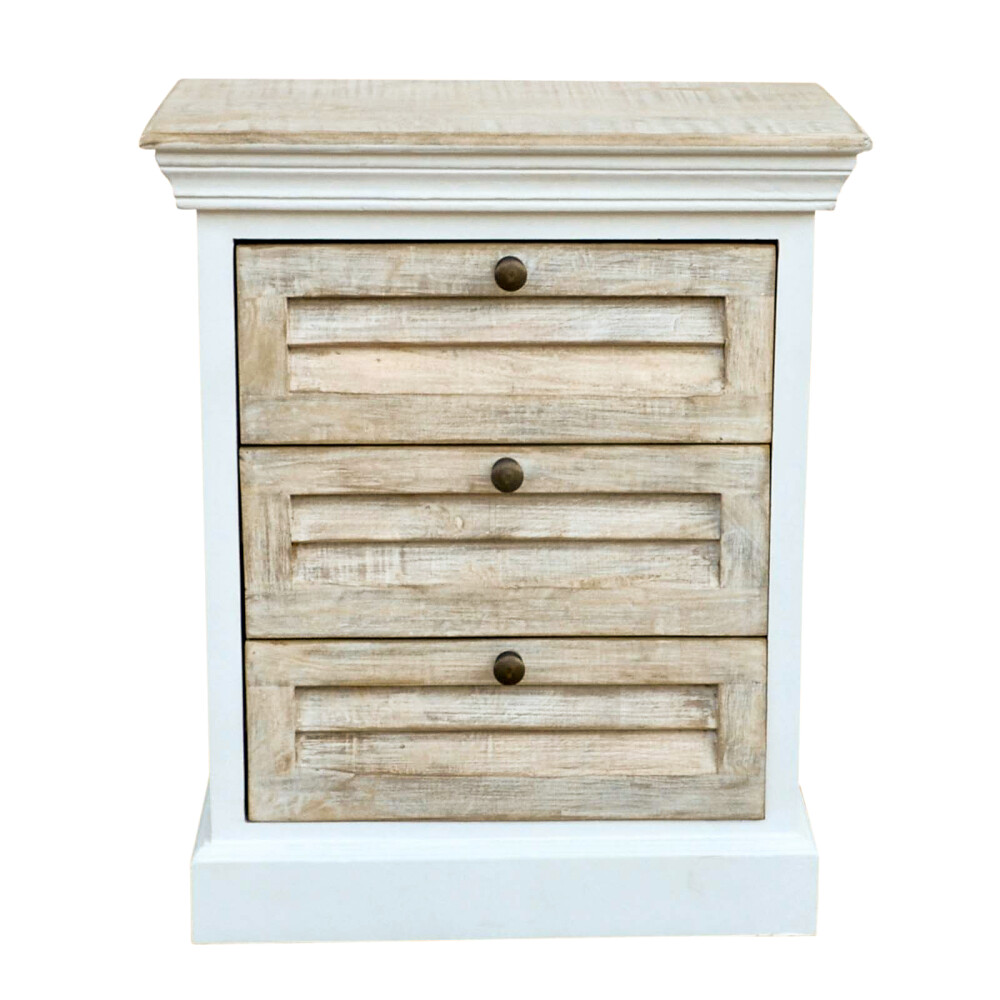MESA DE LUZ 3C MADERA BLANCO EZIO