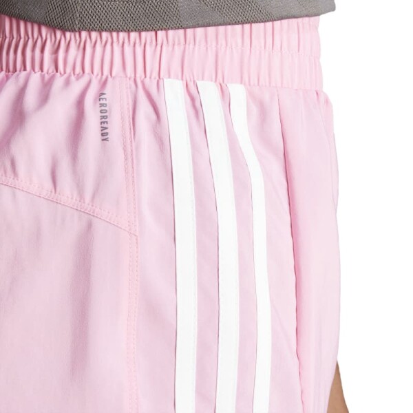 Short Adidas Pacer Training 3 Rayas Rosado