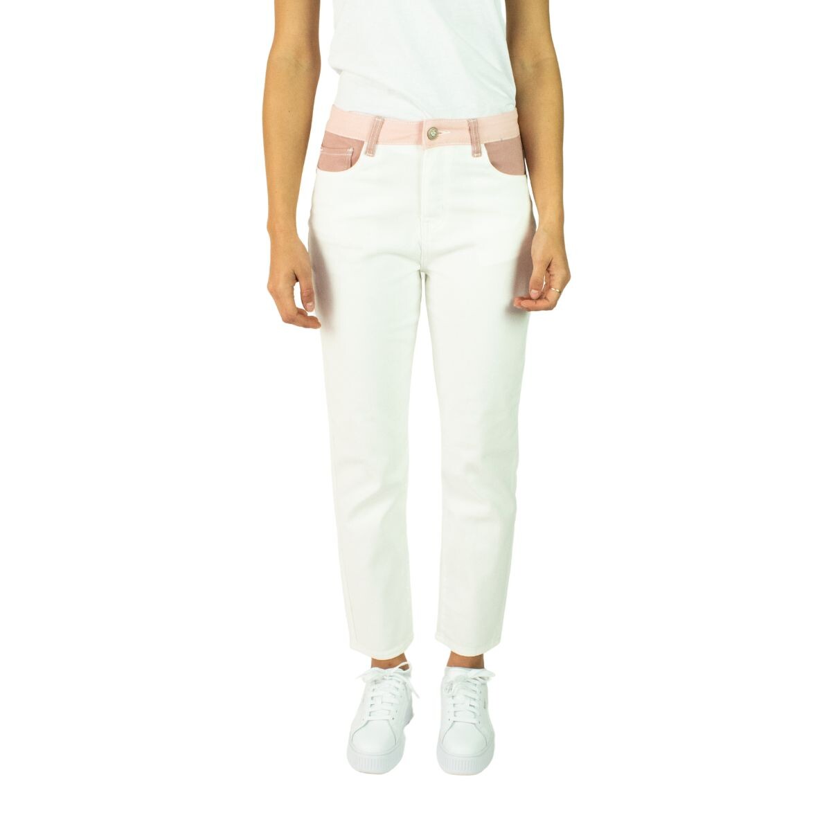 PANTALON XS-XXL - BEIGE/ROSE 