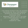 POLTRONA CAPITONEADA - PATA MADERA CLARA - TELA BEIGE POLTRONA CAPITONEADA - PATA MADERA CLARA - TELA BEIGE
