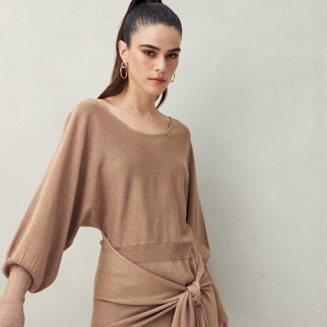 VESTIDO MAX Tostado