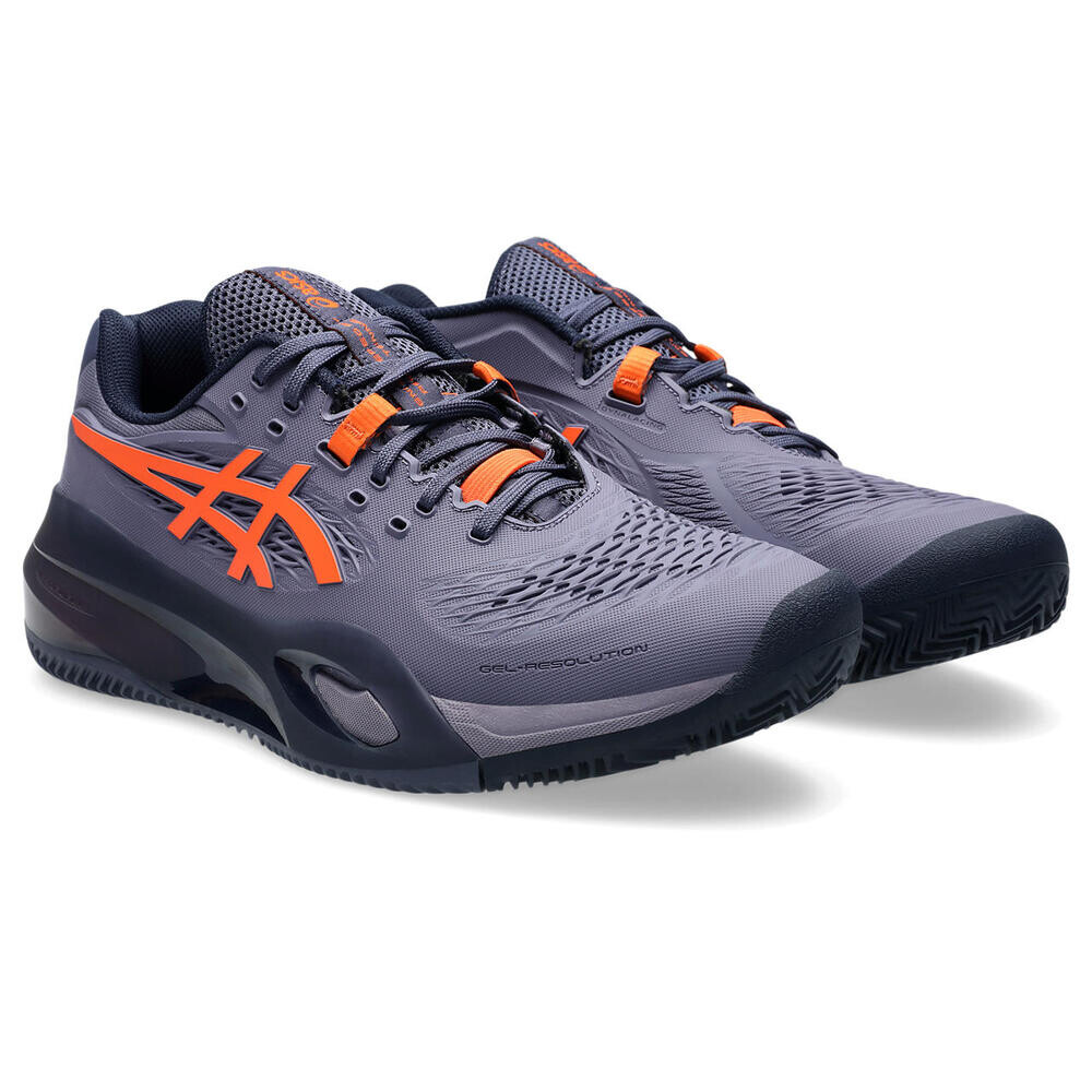 GEL Resolution X Clay - Hombre Greyish Purple/nova Orange