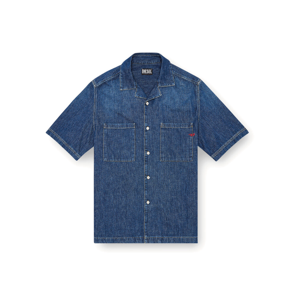 Camisa Para Hombre D-Paroshort Azul Marino