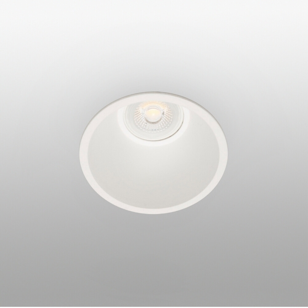 Downlight redondo aluminio blanco s/zoc Ø90mm ILU01513