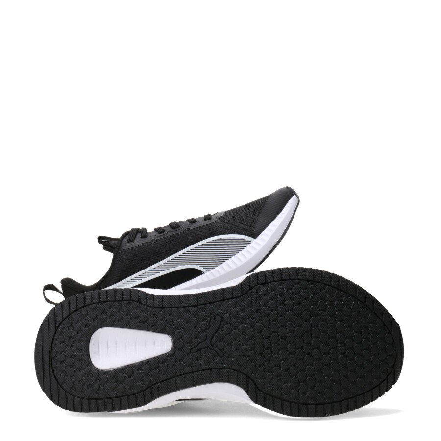 Championes de Niños Puma Flyer Lite 3 Jr Negro - Blanco