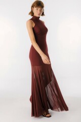 Vestido Flow Bordeaux
