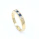 Anillo en oro 18k amarillo, brillantes y zafiros Anillo en oro 18k amarillo, brillantes y zafiros