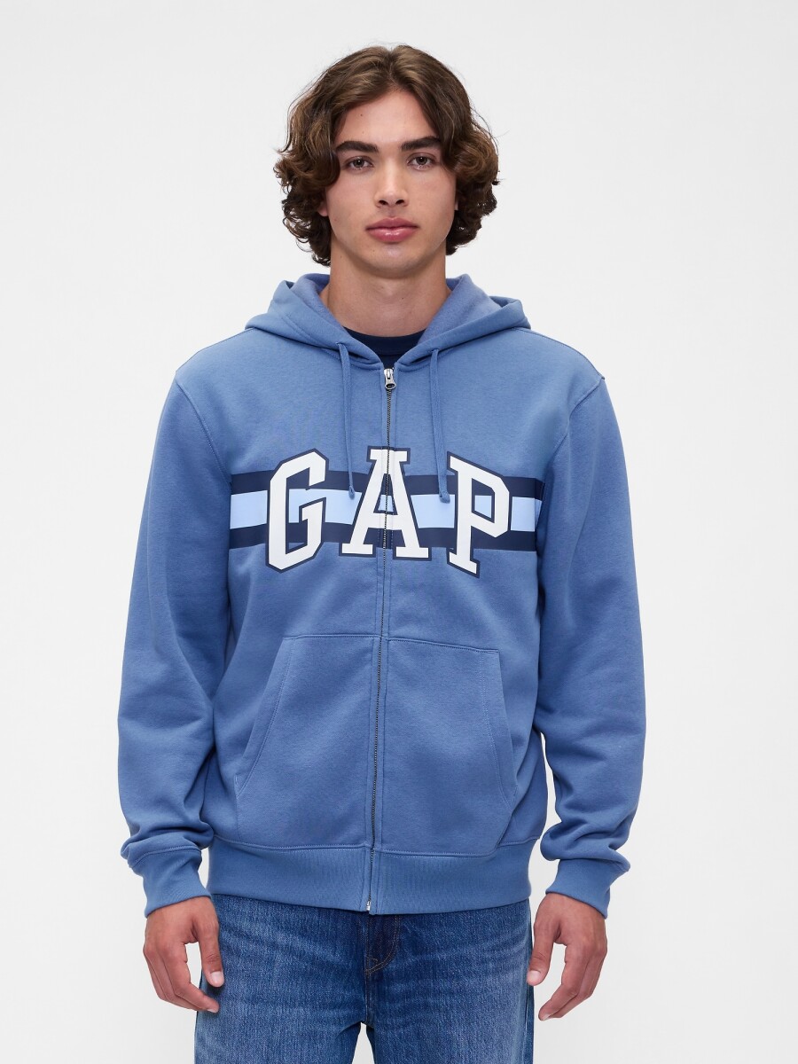 Canguro Con Cierre Logo Gap Hombre - Cornflower829 