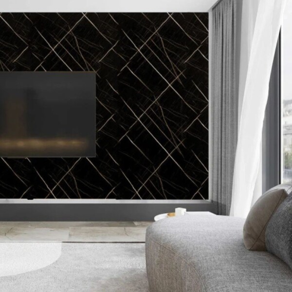 PLACA 1.22 X 2.44 MT SIMIL MARMOL - NEGRO PLACA 1.22 X 2.44 MT SIMIL MARMOL - NEGRO