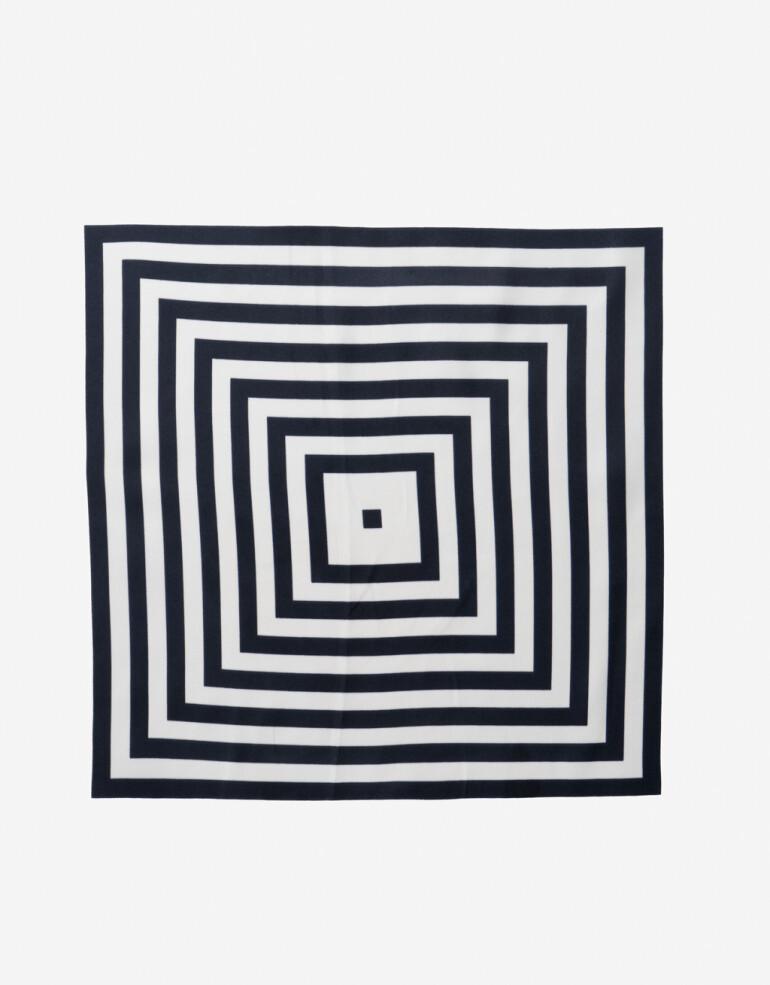 Pañuelos Raso Geométrico Pañuelo Estampado Geométrico - Combinacion Bicolor