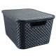 Caja ratán 15 lts NEGRO