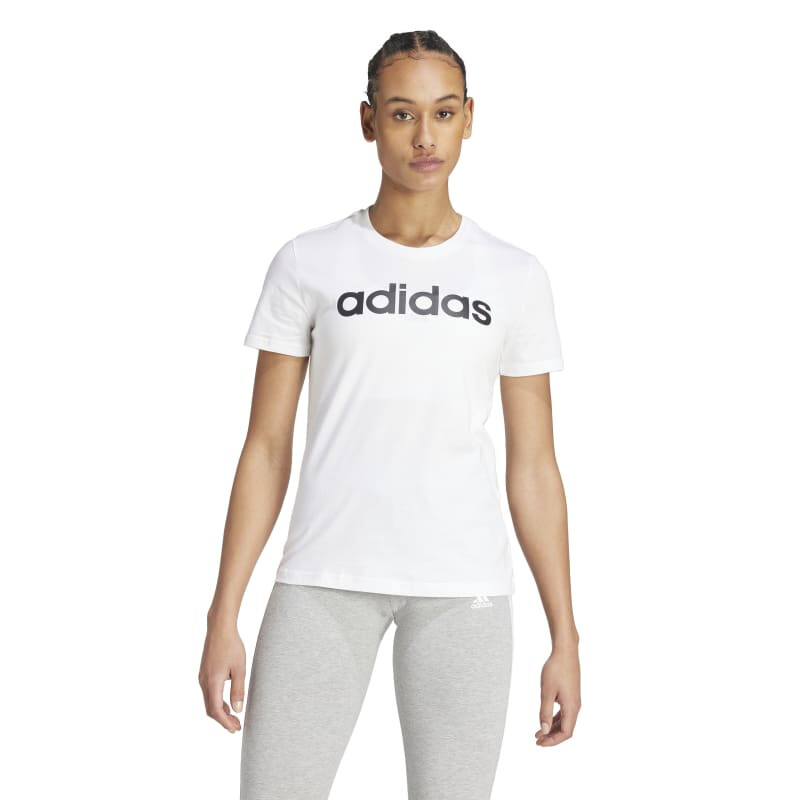 Remera Adidas Essentials de Mujer - GL0768 Blanco-negro