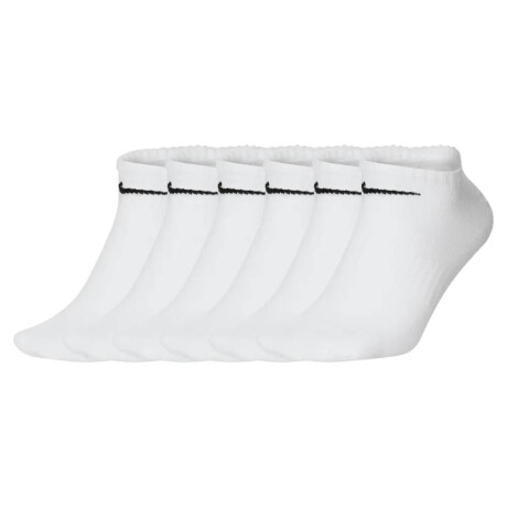 Medias Nike Everyday Ltwt Ns 6-Pack Unisex Blanco