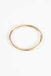 Pulsera rígida ajustable acero dorado