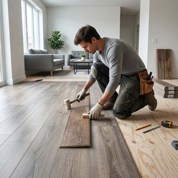 Piso Vinilico Autoadhesivo Piso Flotante Simil Madera x10m2 Marrón 1