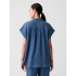 SS SHIRT - MED FALMOUTH DENIM LIGHT WASH INDIGO 118