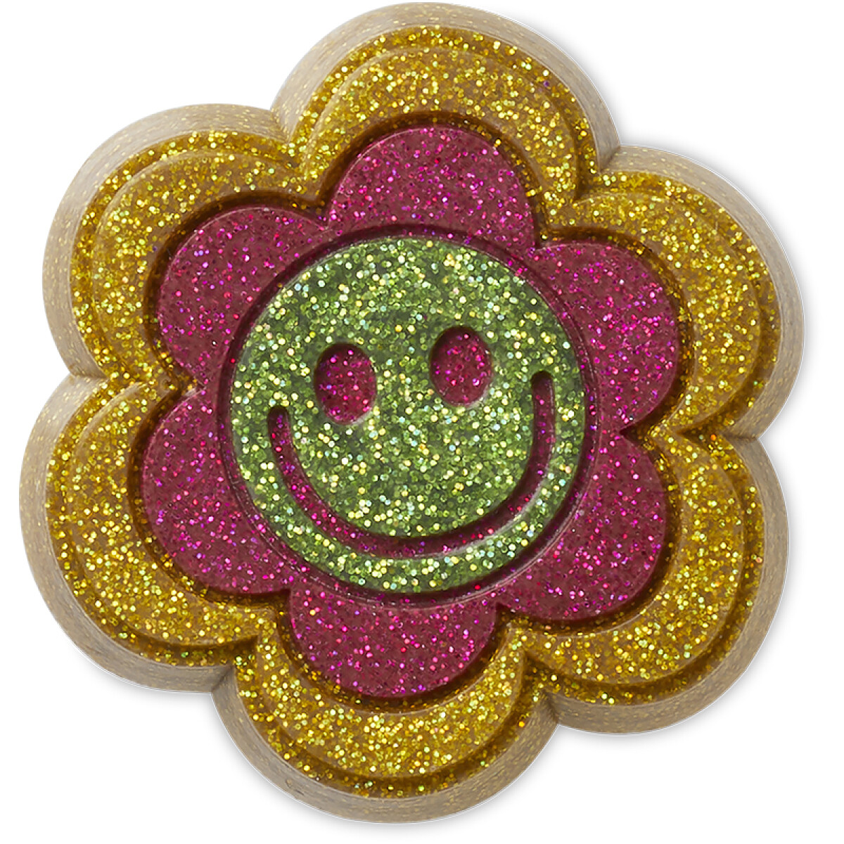 Jibbitz™ Charm Glitter Happy Daisy - Multicolor 