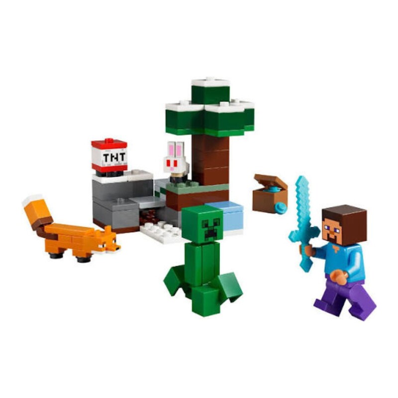 Lego MineCraft La Aventura de Steve en la Taiga 79 Pcs 6+ Lego MineCraft La Aventura de Steve en la Taiga 79 Pcs 6+