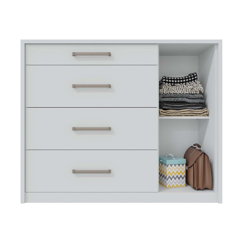 CÓMODA PALACIUS COLOR BRANCO FOSCO Cómoda Palacius Color Branco Fosco