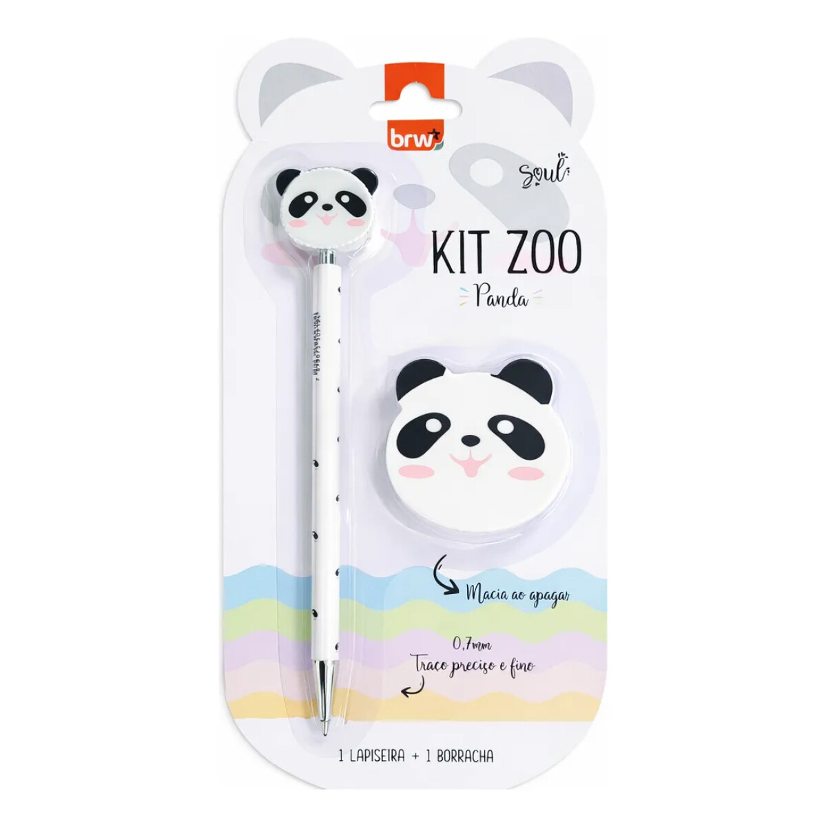 Portaminas BRW Zoo + Goma - Panda 