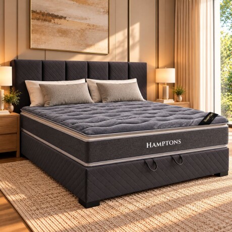 Cama Baul 2 plazas + Colchon HAMPTONS Silver Cama Baul 2 plazas + Colchon HAMPTONS Silver