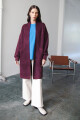 SACON CASHMERE BOLSILLOS BORDEAUX