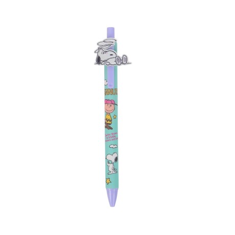 Lapicera retráctil Snoopy violeta