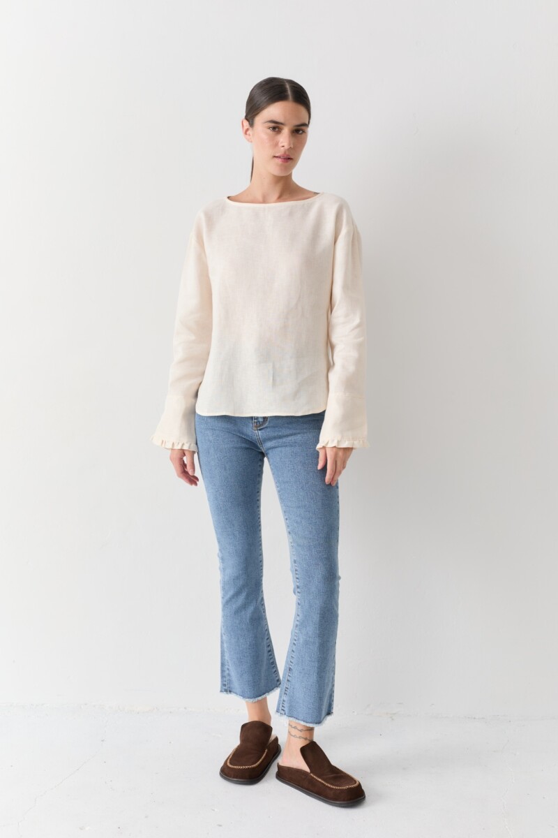 JEAN CROPPED AWA Celeste