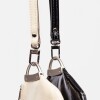 Porta Cosmeticos Katy En Cuero Charol Arrugado Negro