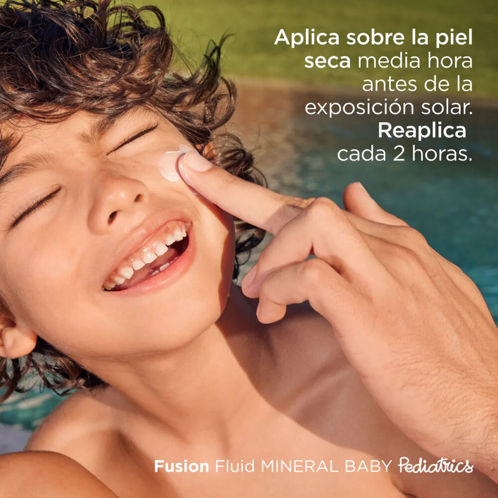 Protector Solar Corporal Infantil FOTOPROTECTOR Fusion Fluid Mineral Baby Pediatrics SPF50 50ml