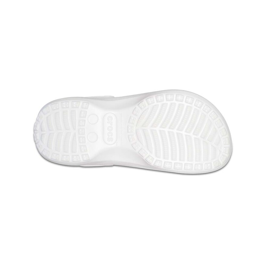 Platform Lined Clog - Mujer White