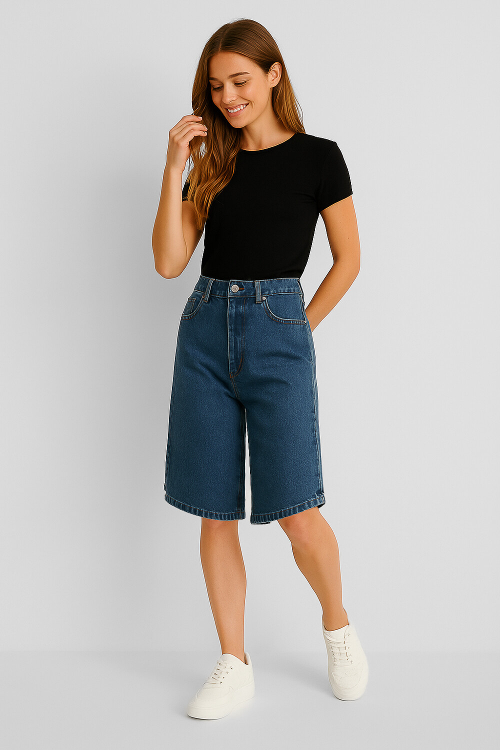 Bermuda Babilan Azul Grisaceo