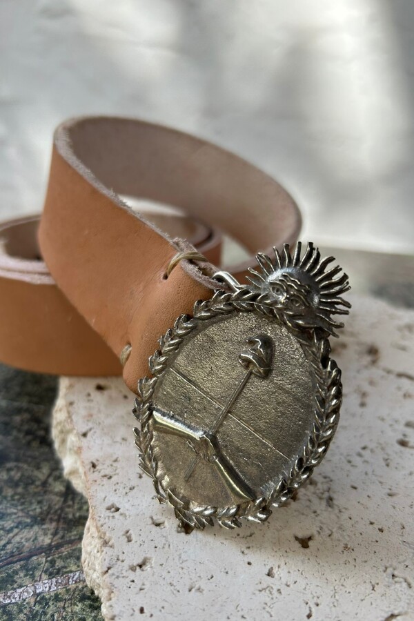 Escudo Belt Argentina Suela / Plateado