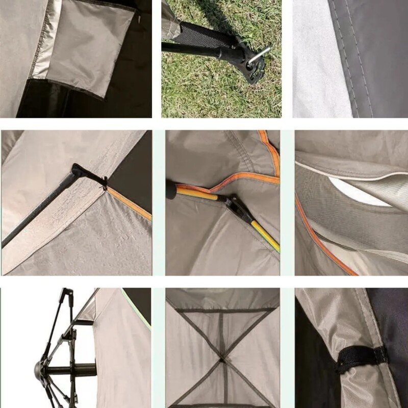 Carpa Automática Autoarmable Capacidad 3 a 4 Personas BEIGE