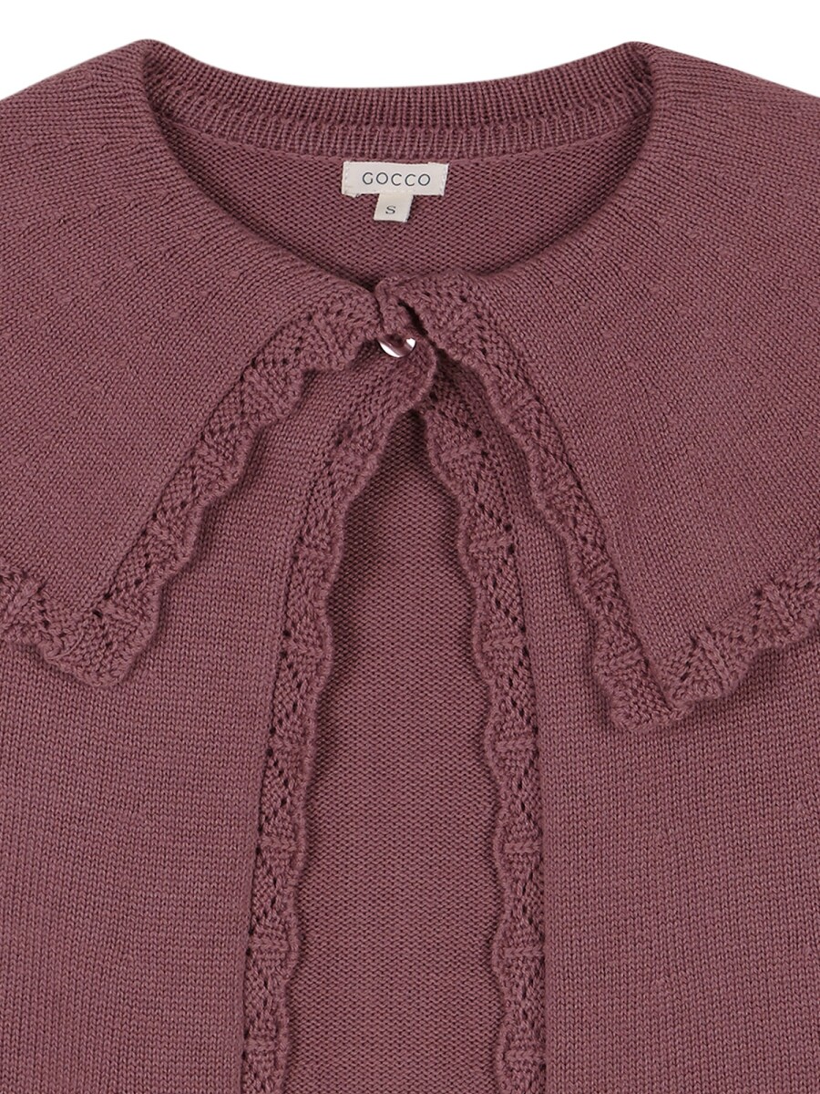 Capa De Punto Acabado Purpura